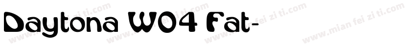 Daytona W04 Fat字体转换